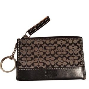 Coach Black Signature Coin Purse
